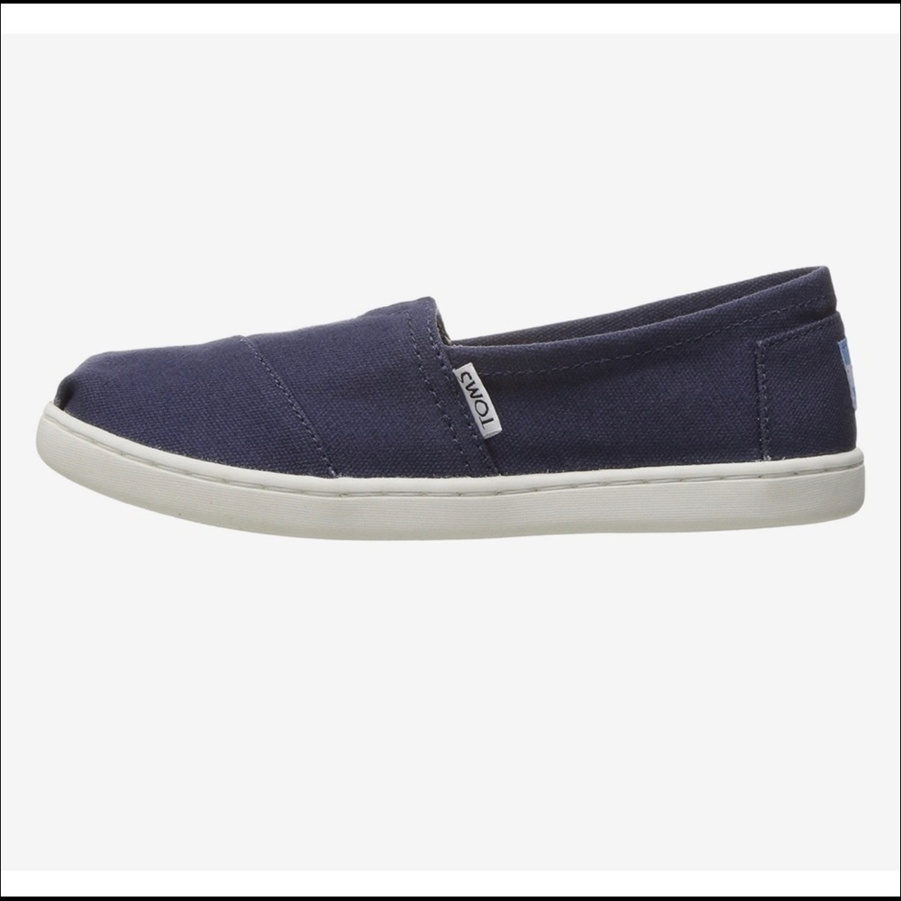 Youth Toms Blue Alpargata Slip On Shoes 2 US - Picture 4 of 8